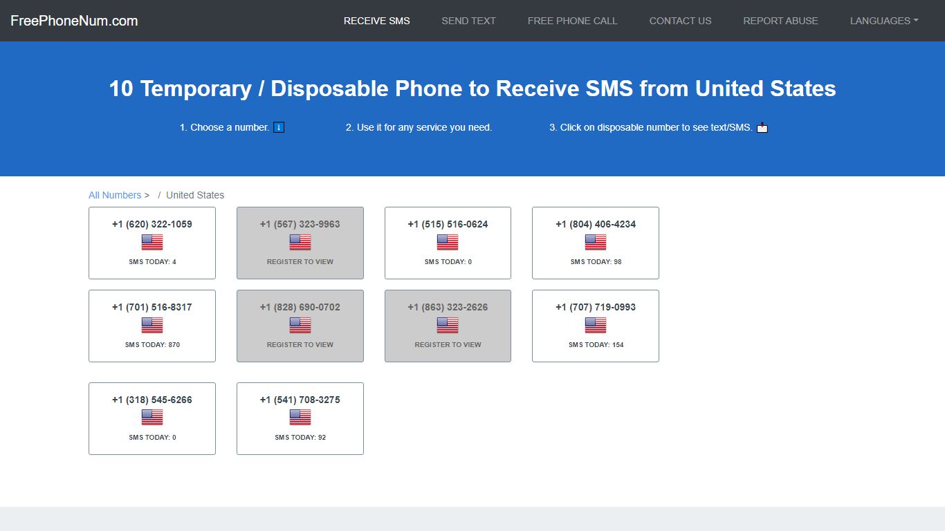 📲 Disposable Number To Receive SMS 2022 United States - Free Phone Num